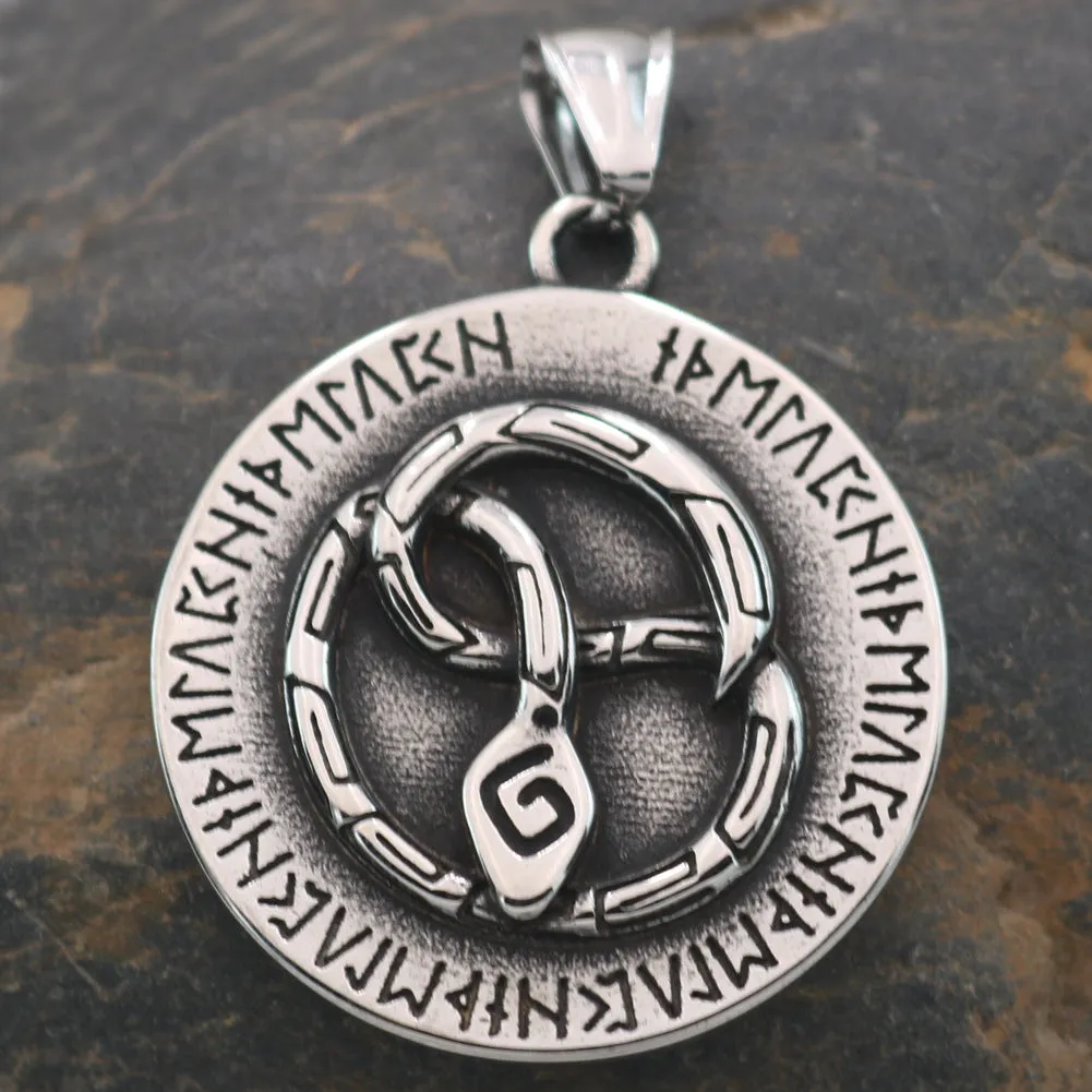 Nordic Viking Rune Stainless Steel Necklaces for Men - Wholesale Fashion Talismans