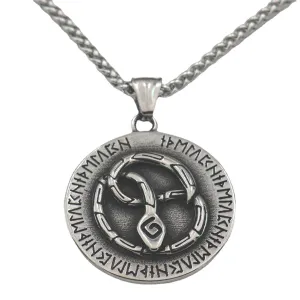 Nordic Viking Rune Stainless Steel Necklaces for Men - Wholesale Fashion Talismans