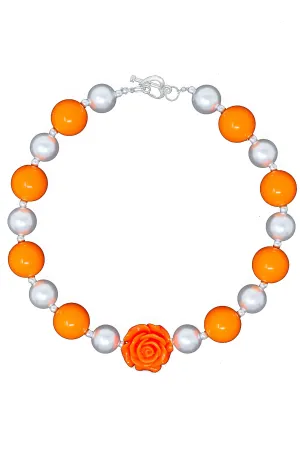 Orange Bubblegum Necklace