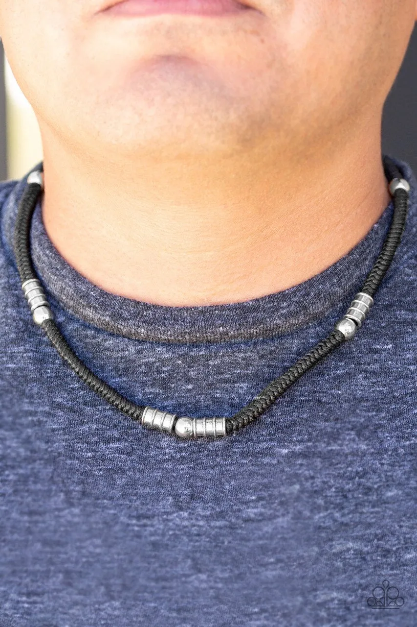 Paparazzi Necklace - Ever The Explorer - Black Urban