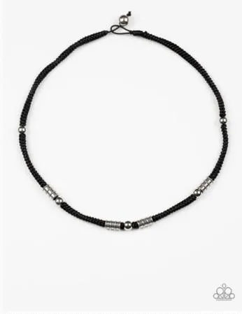 Paparazzi Necklace - Ever The Explorer - Black Urban