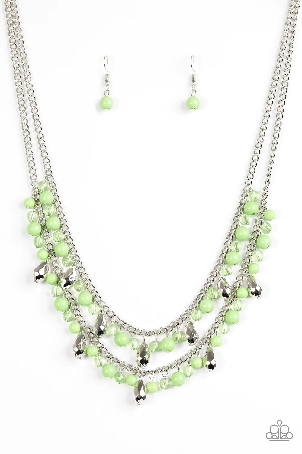 Paparazzi Necklace ~ Mardi Gras Glamour - Green