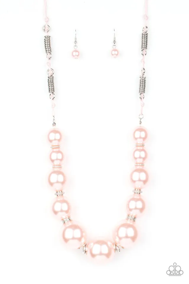 Paparazzi Necklace ~ Pearly Prosperity - Pink