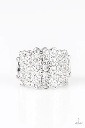 Paparazzi Ring ~ Million Dollar Masquerade - White