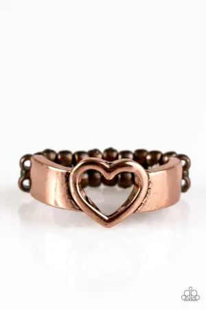 Paparazzi Ring ~ Skipping Heartbeats - Copper