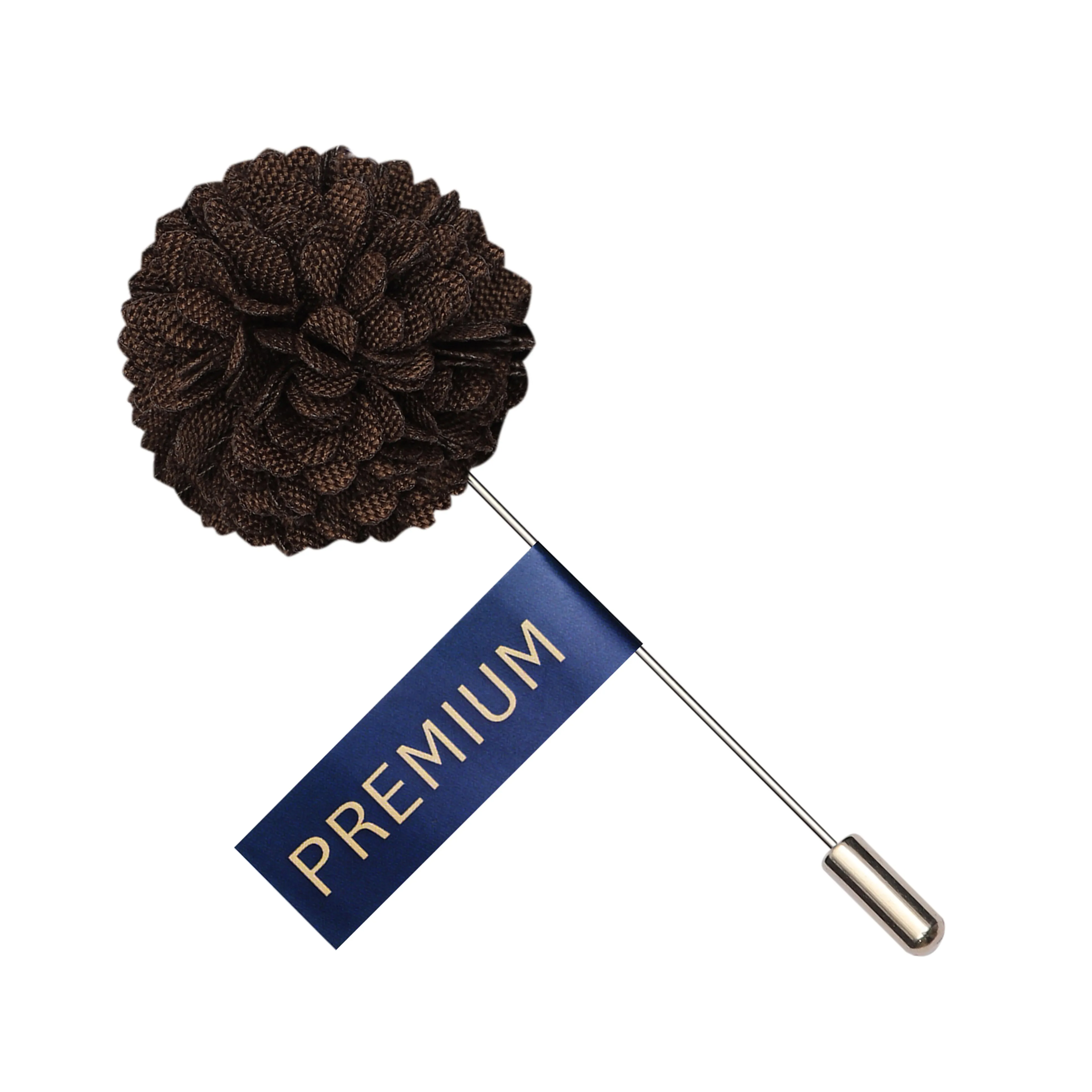 Peluche Alluring Brown Brooch For Men