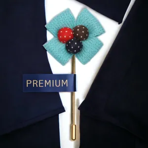 Peluche Beautiful Blue Brooch For Men