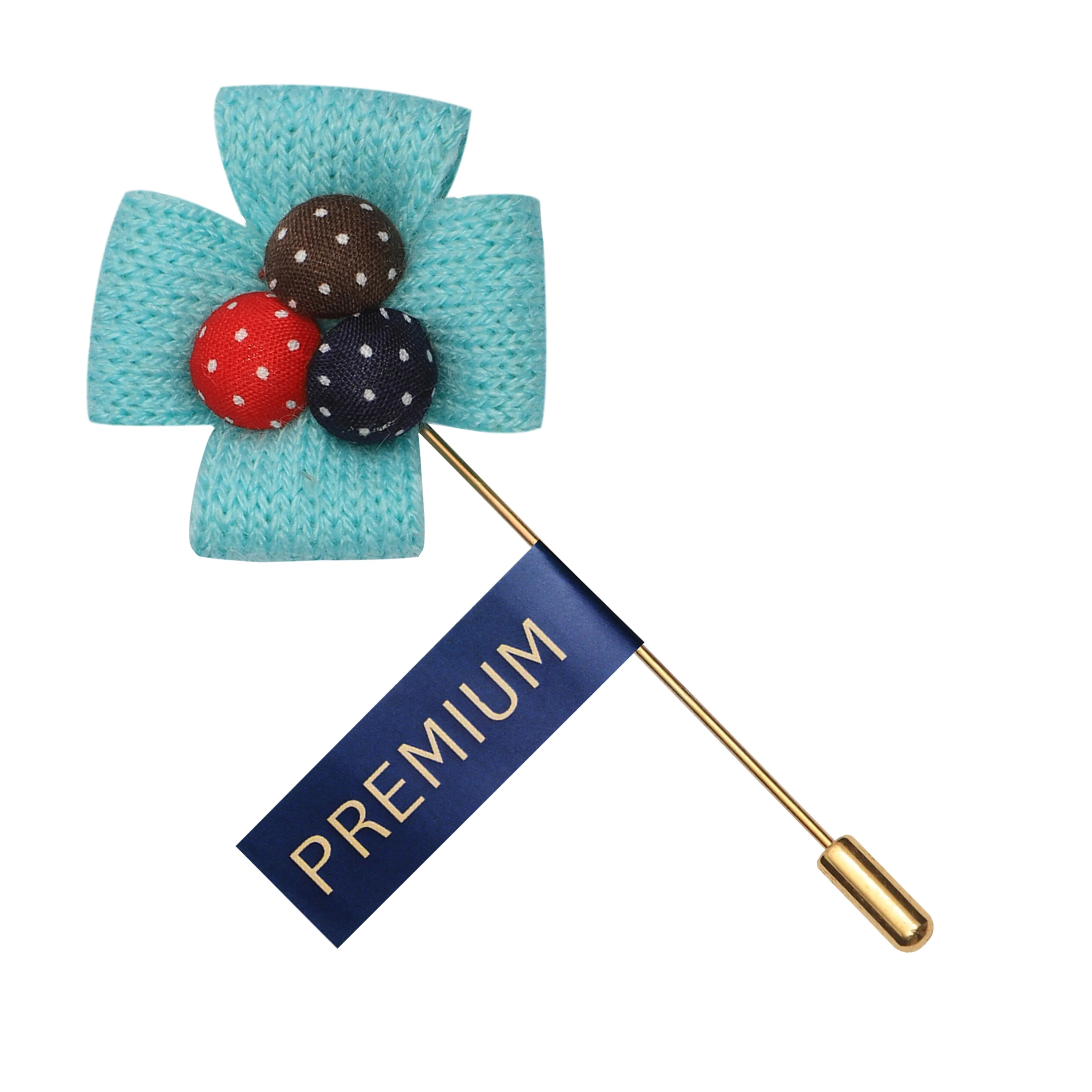 Peluche Beautiful Blue Brooch For Men