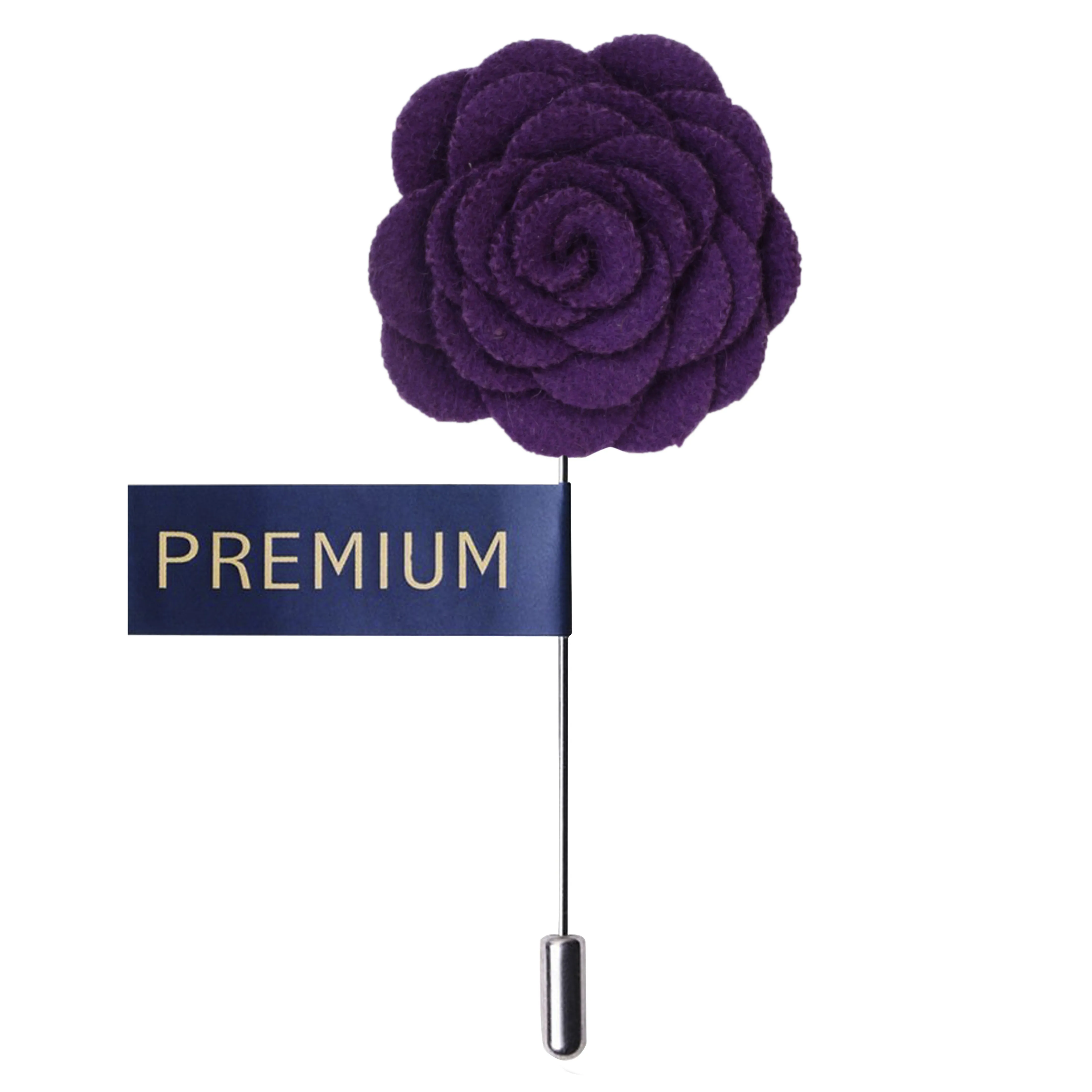 Peluche Blooming Charm Purple Colored Brooch for Men