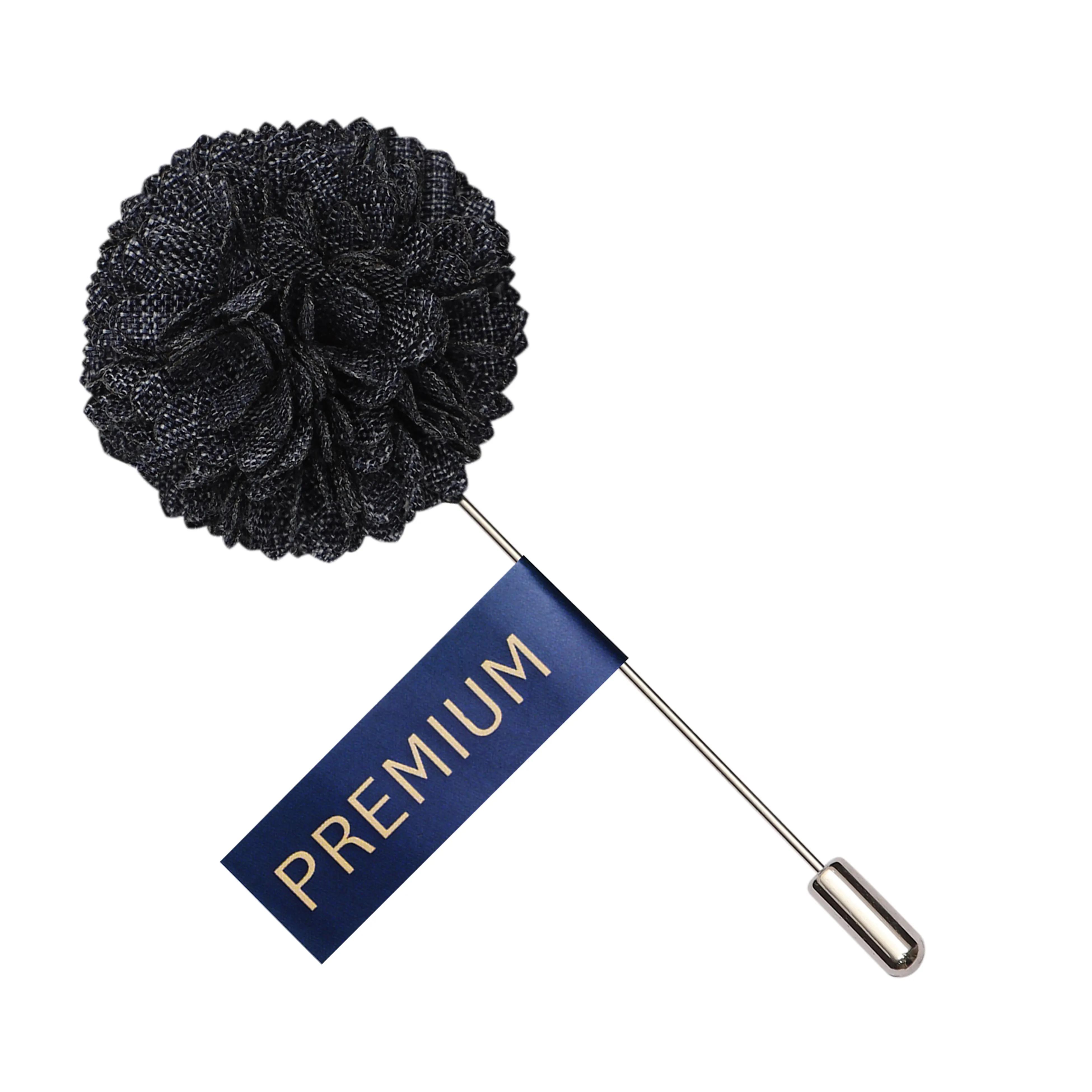 Peluche Classy Black Brooch For Men