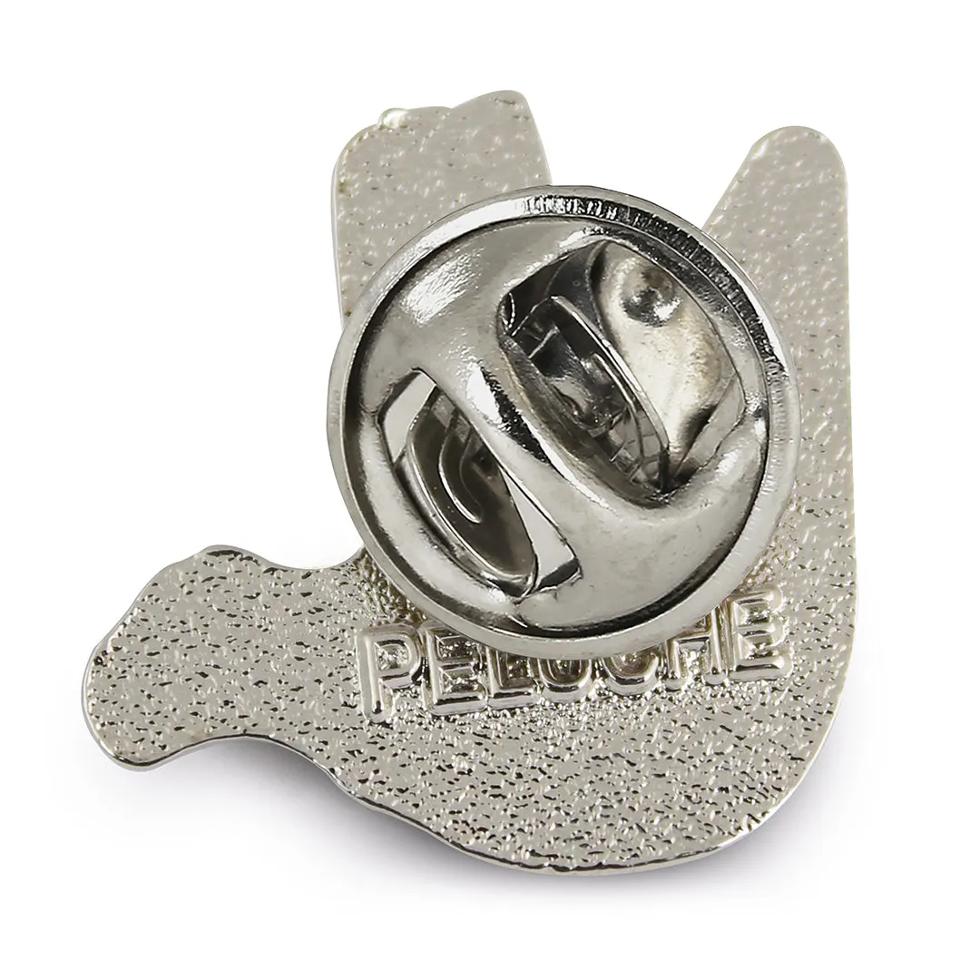 Peluche Heritage Signet Silver Lapel Pin For Men