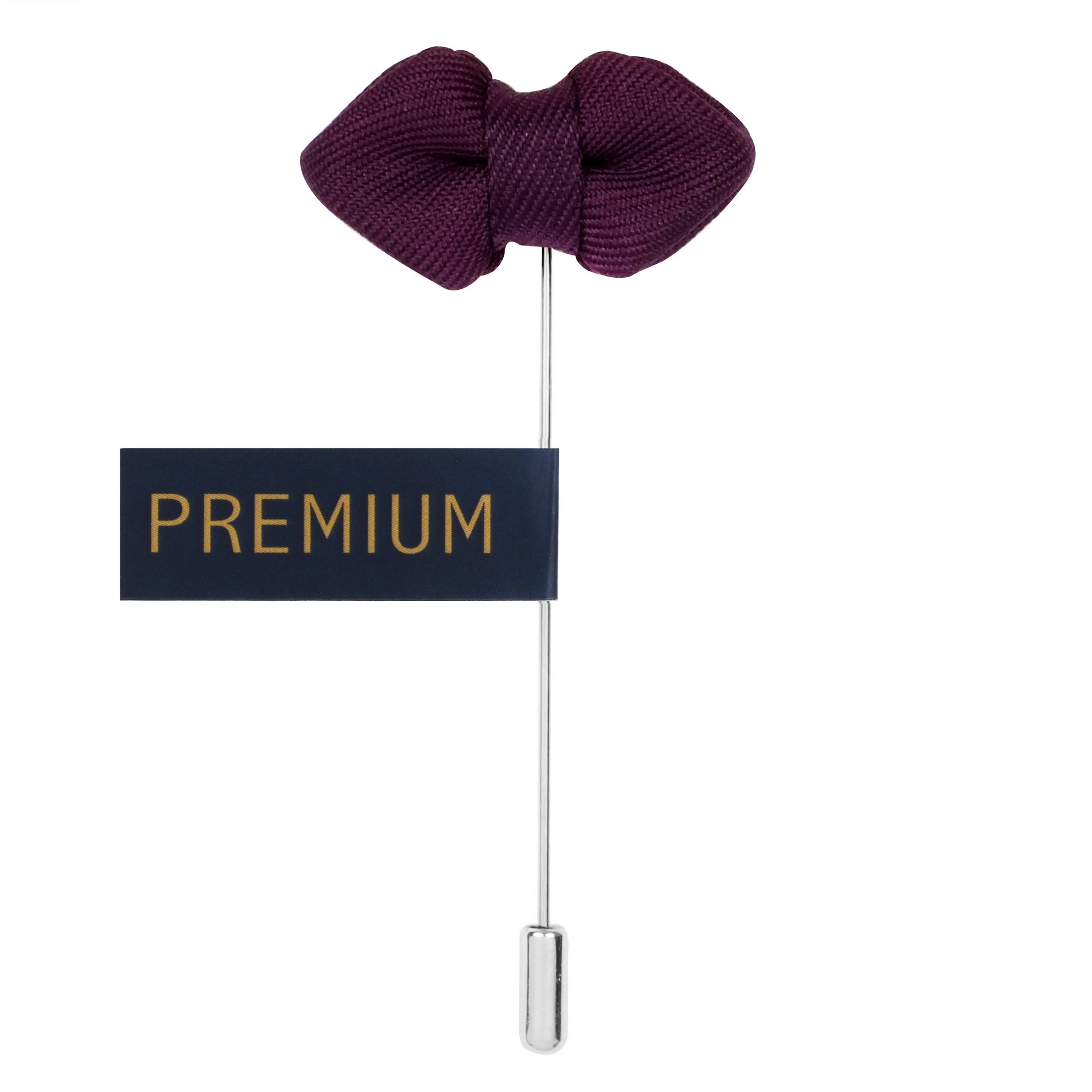 Peluche Mini Bow Purple Brooch Lapel Pin