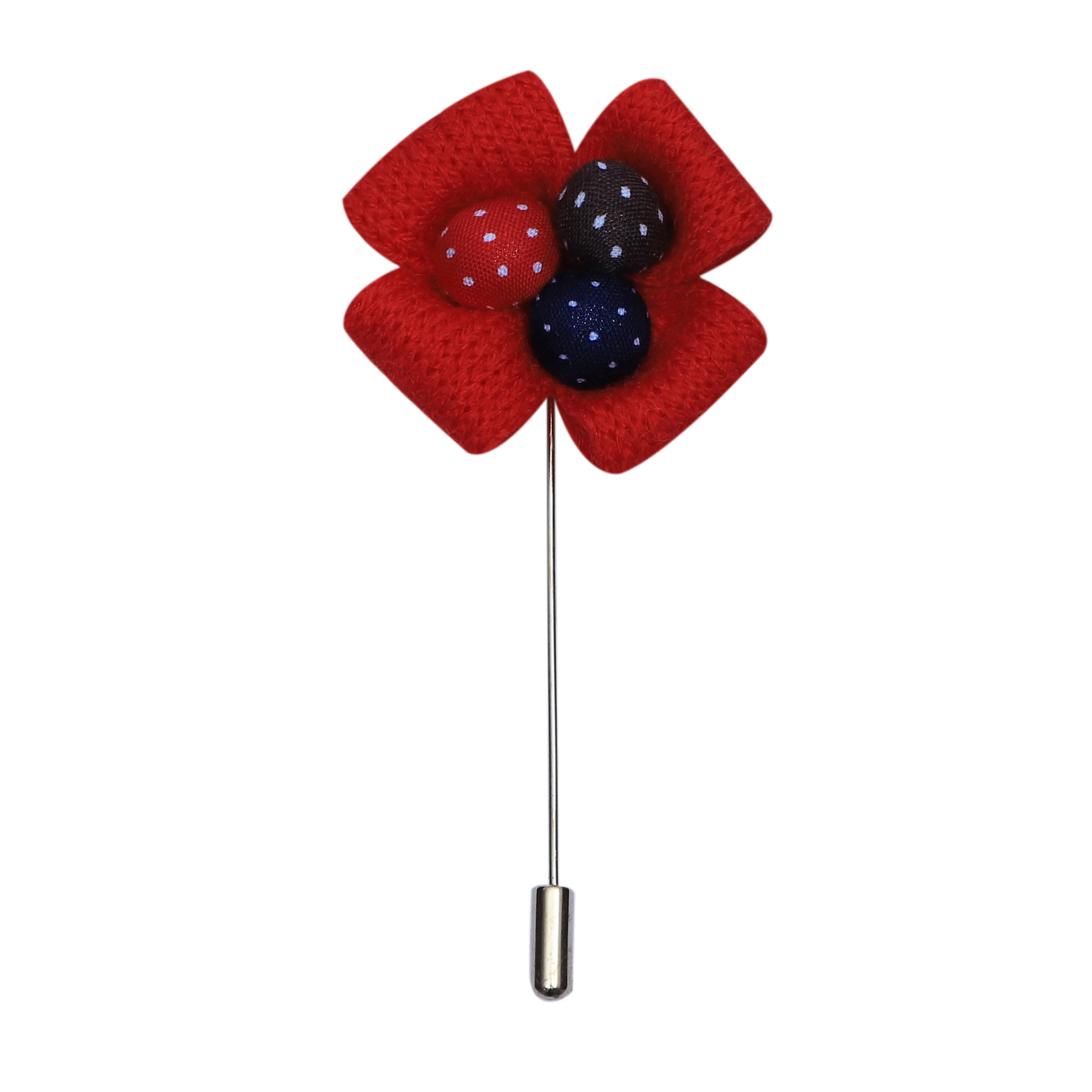 Peluche Stylish Red Brooch For Men