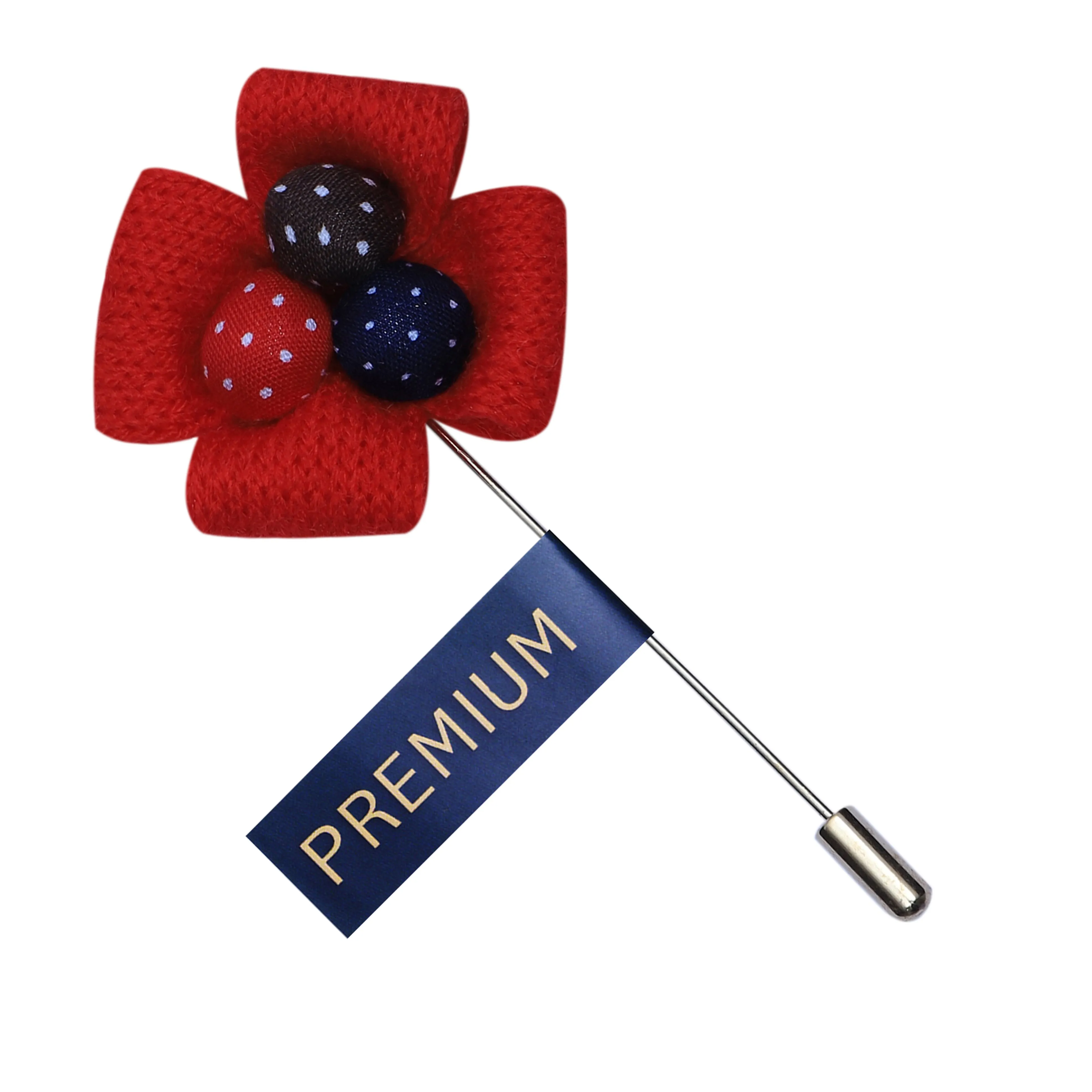 Peluche Stylish Red Brooch For Men