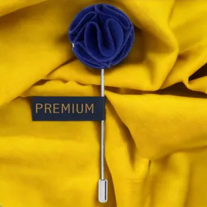 Peluche The Dahlia Flower Blue Brooch Lapel Pin