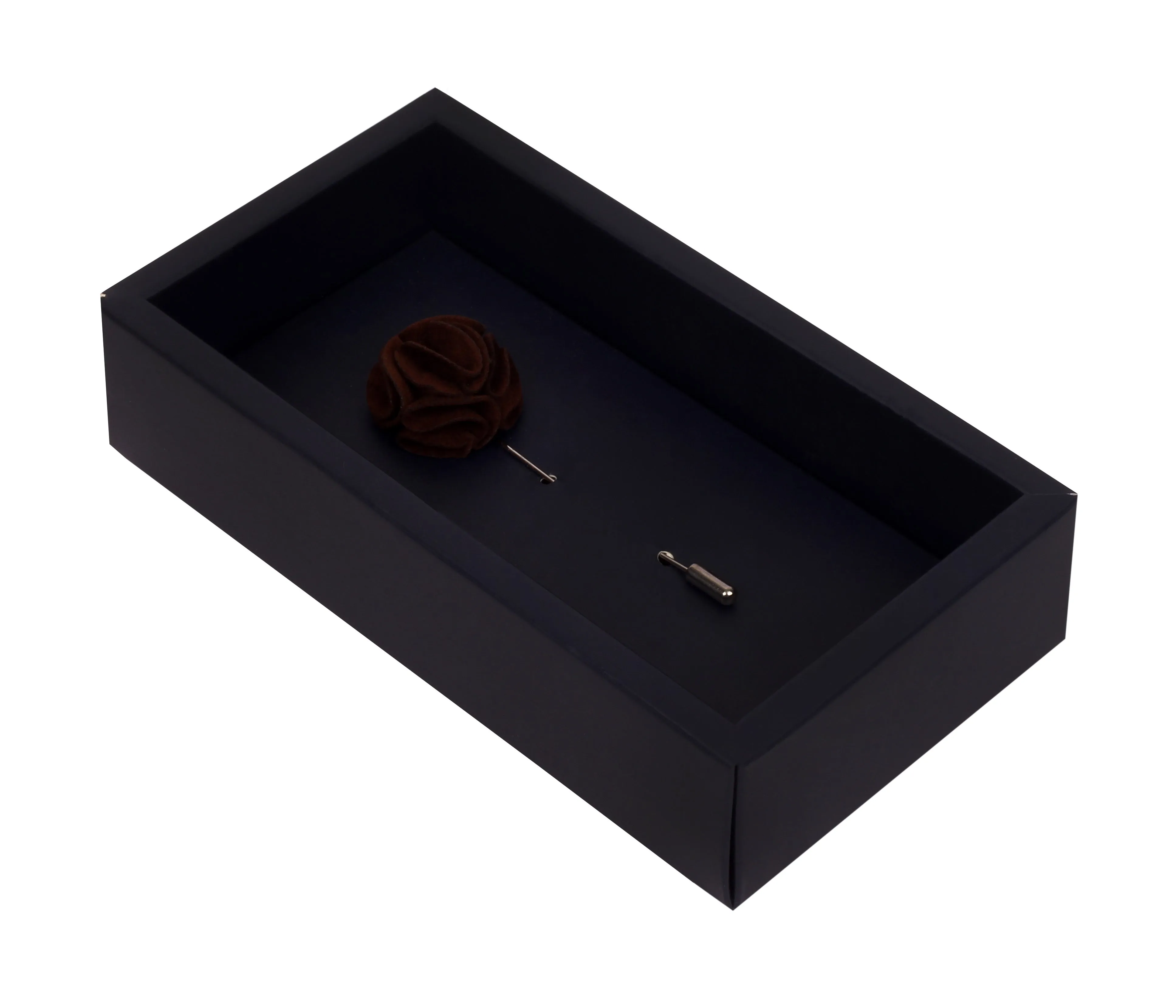 Peluche The Dahlia Flower Dark Brown Brooch Lapel Pin