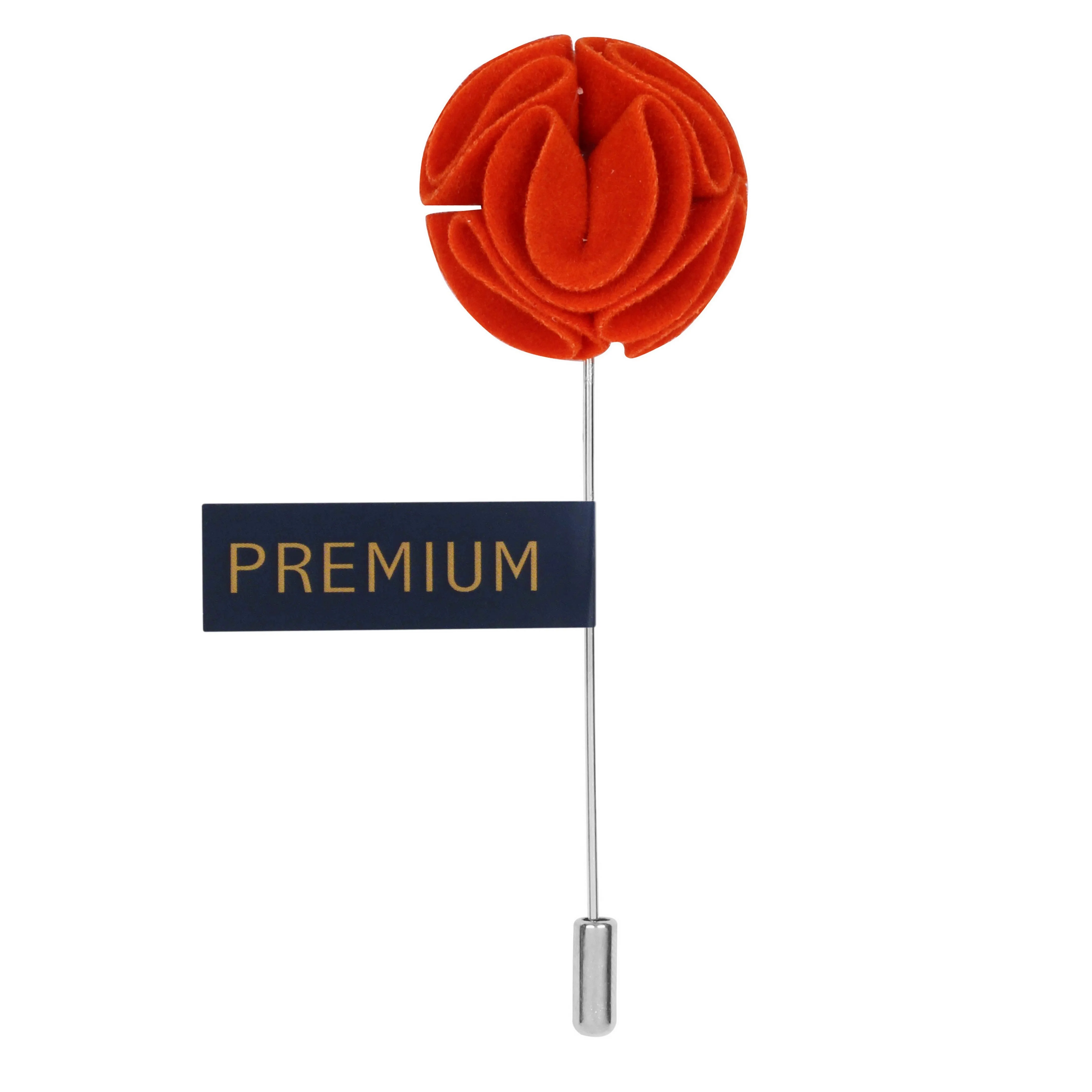 Peluche The Dahlia Flower Orange Brooch Lapel Pin