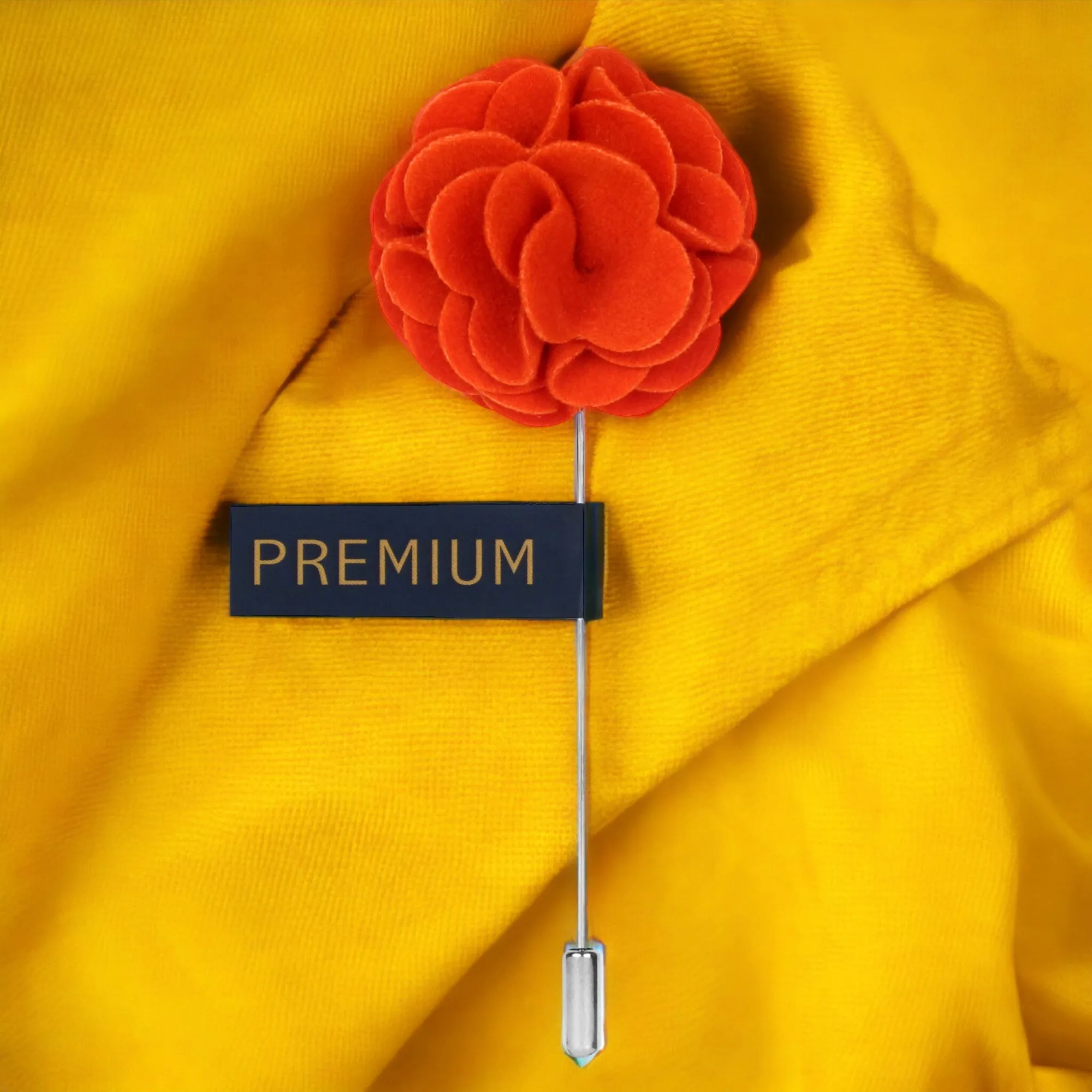 Peluche Wonderful Tulip Orange Brooch Lapel Pin