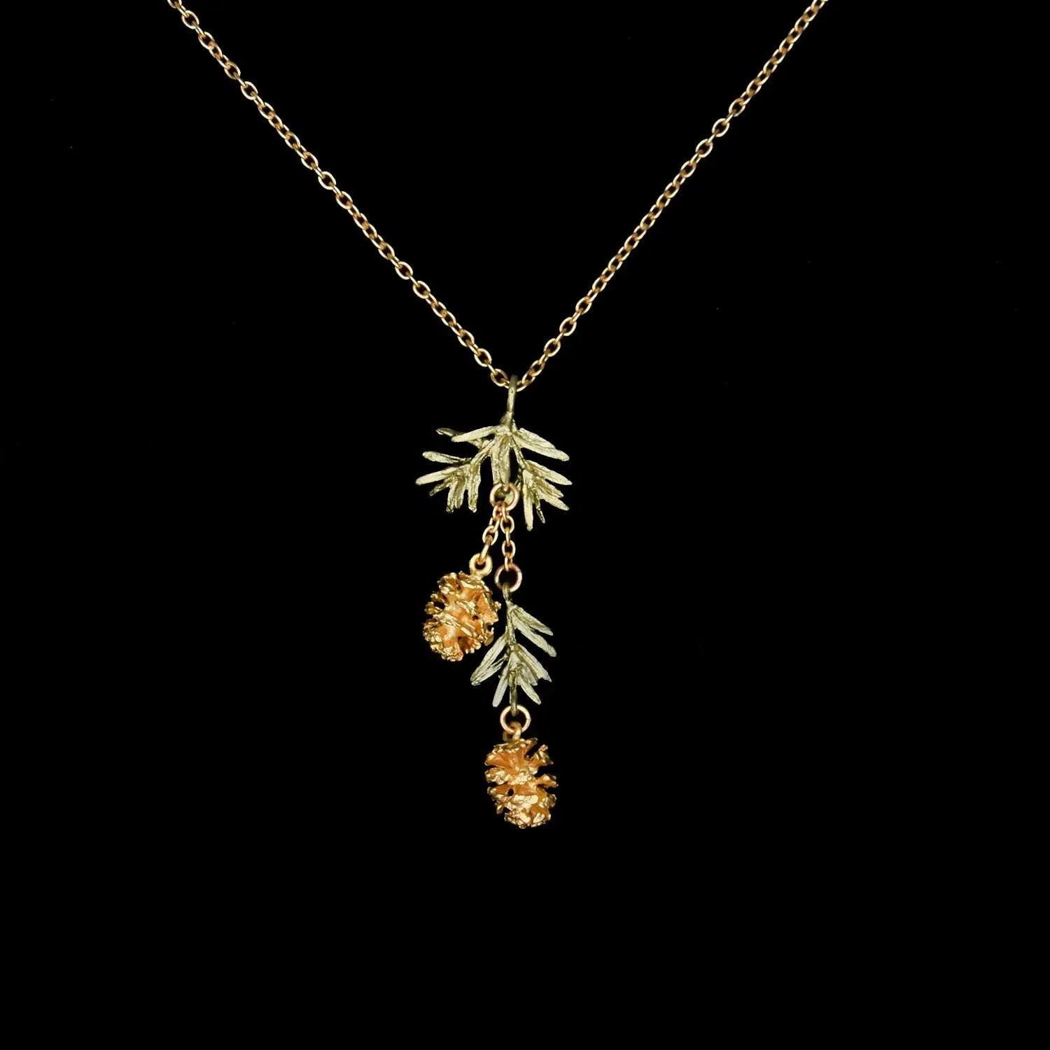 Pine Needle Pendant - Dainty