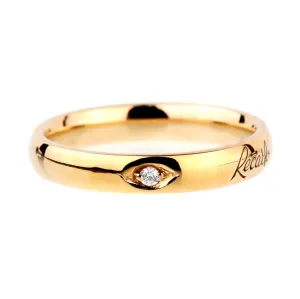 Recarlo Diamond Yellow Gold Band Ring