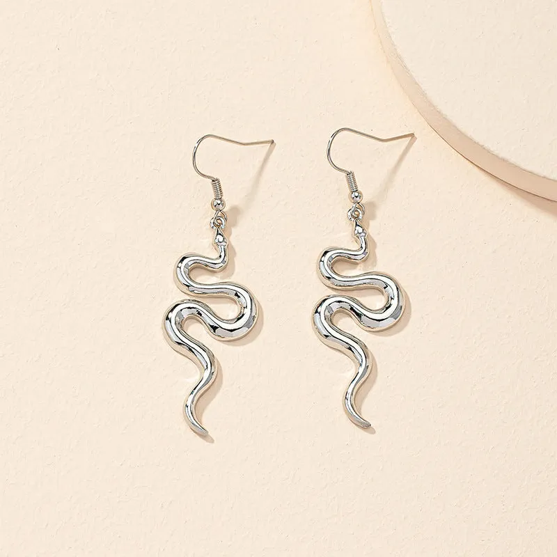 Serpentine Allegiance Alloy Earrings - Vienna Verve Collection