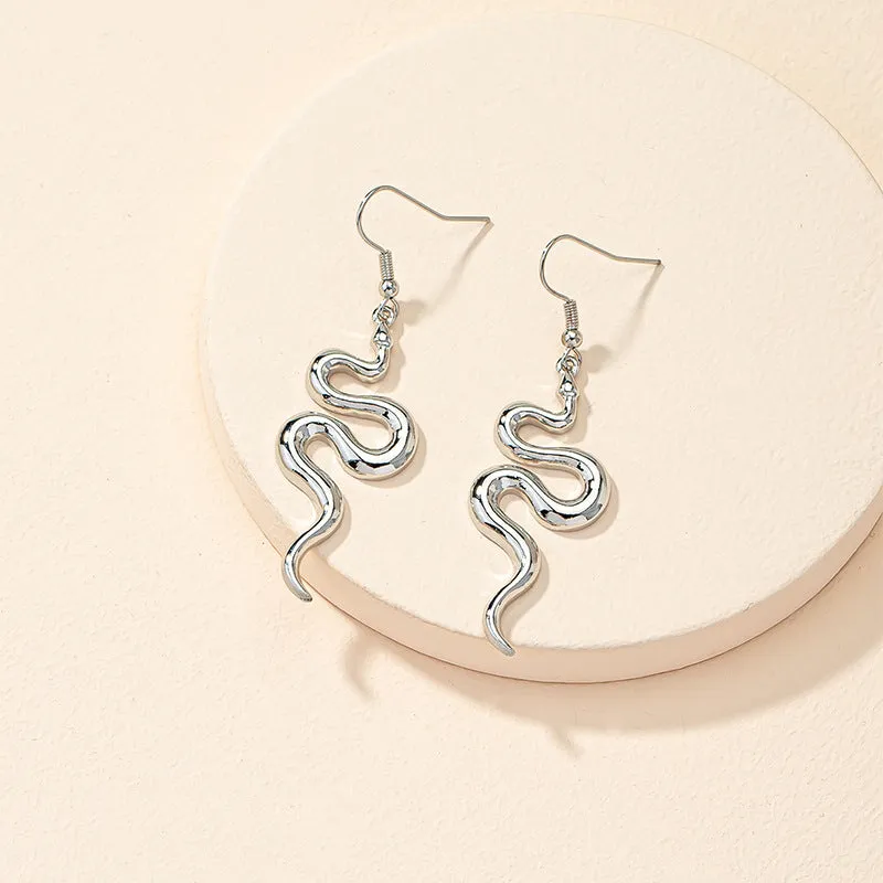 Serpentine Allegiance Alloy Earrings - Vienna Verve Collection