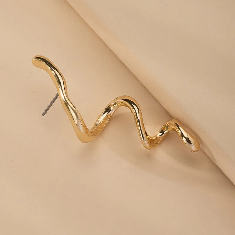 Simple Trend Creative Design Sense Snake-shaped Earrings