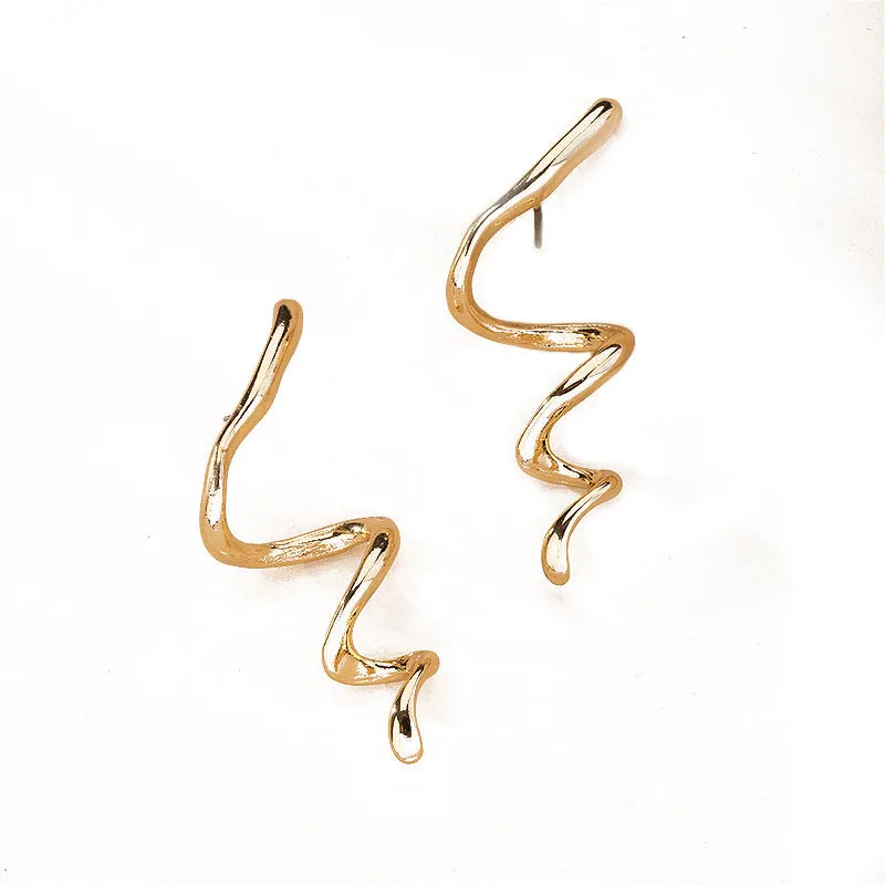 Simple Trend Creative Design Sense Snake-shaped Earrings