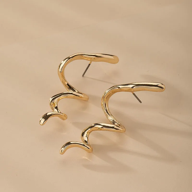 Simple Trend Creative Design Sense Snake-shaped Earrings