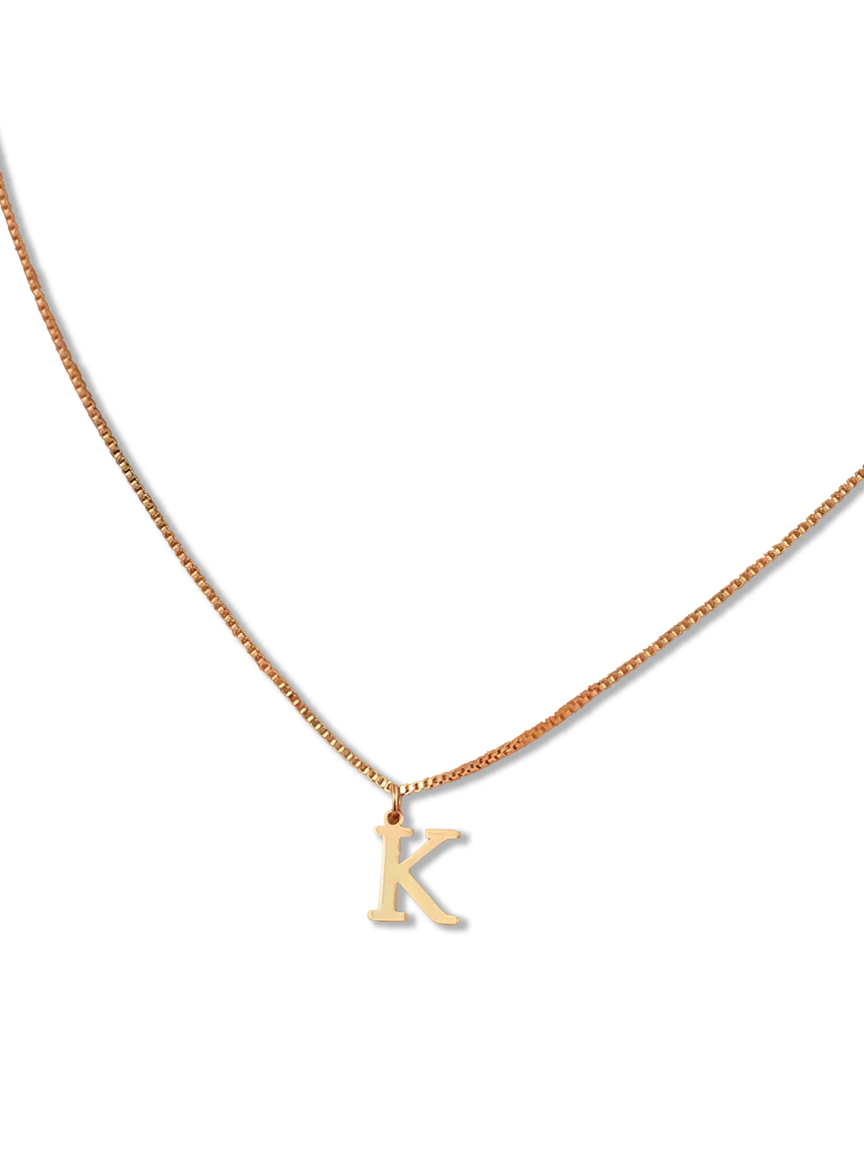 Stainless Steel Name Initial Necklaces