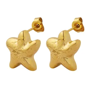 Starfish Earstuds in Korean Retro Style with Creative Design in Copper