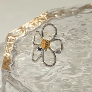 Sterling Daisy Silver Ring JLTR0433