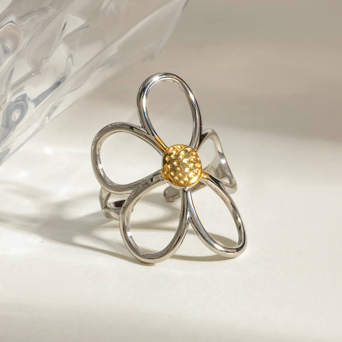 Sterling Daisy Silver Ring JLTR0433