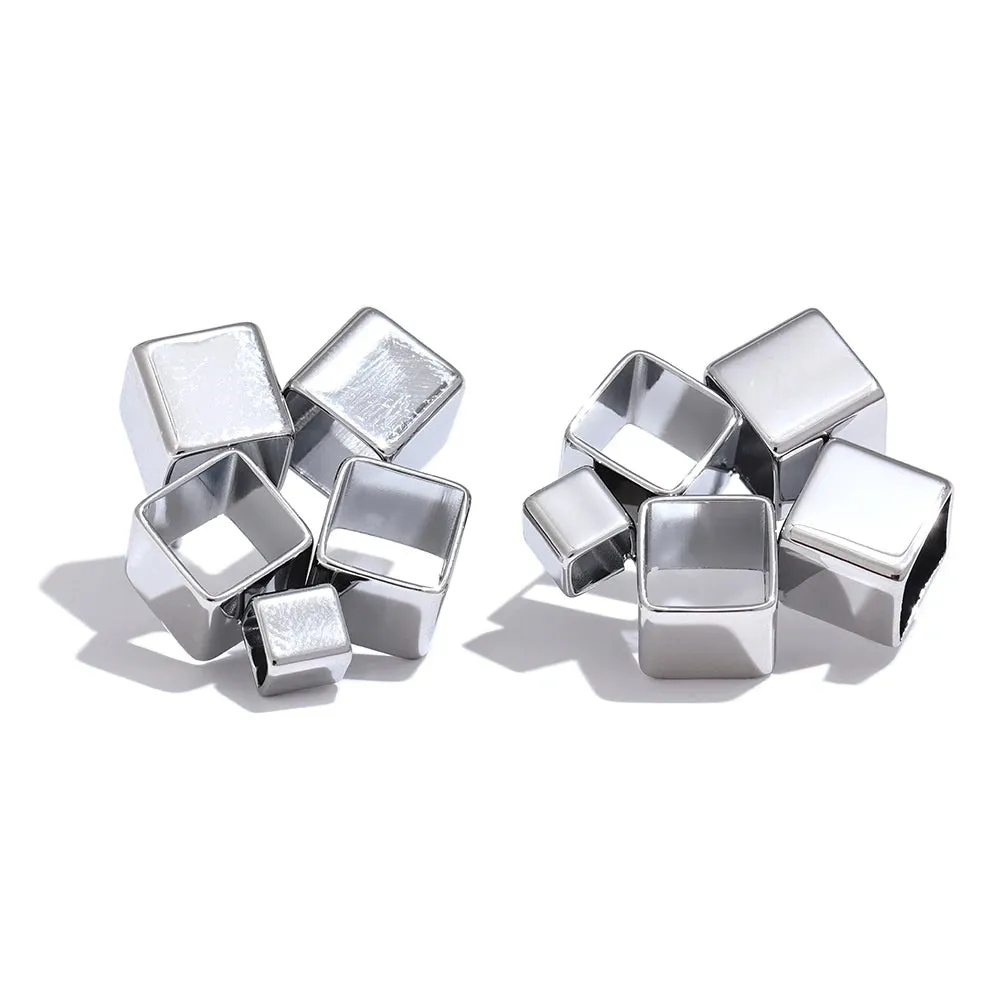 TEEK - Unique Creative Geometric Square Stud Earrings