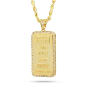 The 14K Gold Kilo Bar Necklace