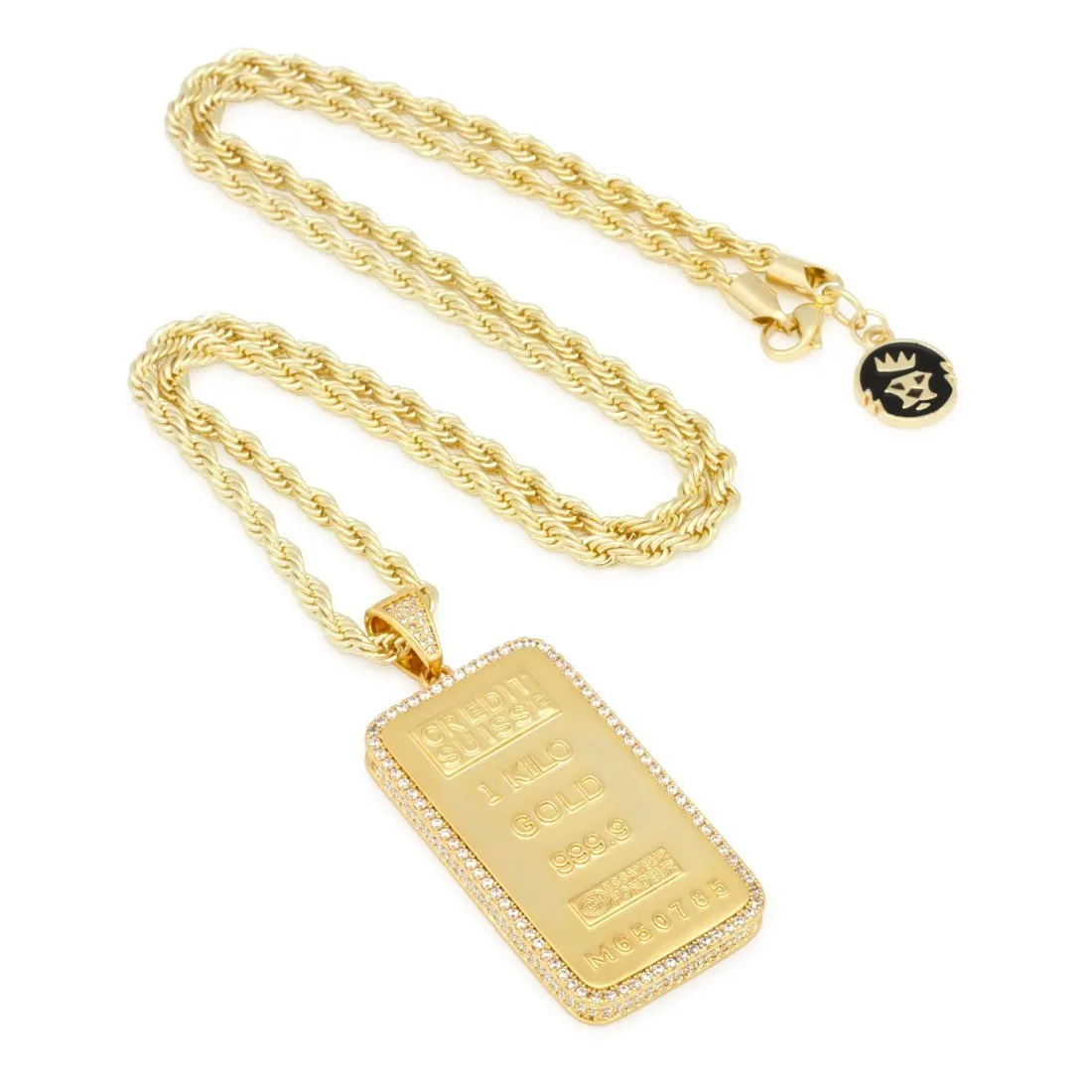 The 14K Gold Kilo Bar Necklace