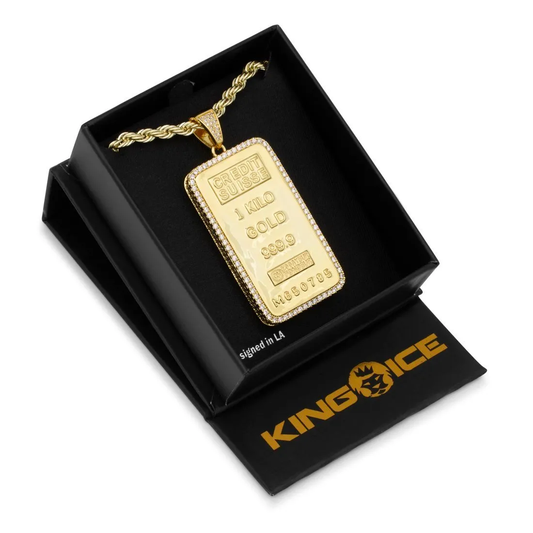 The 14K Gold Kilo Bar Necklace