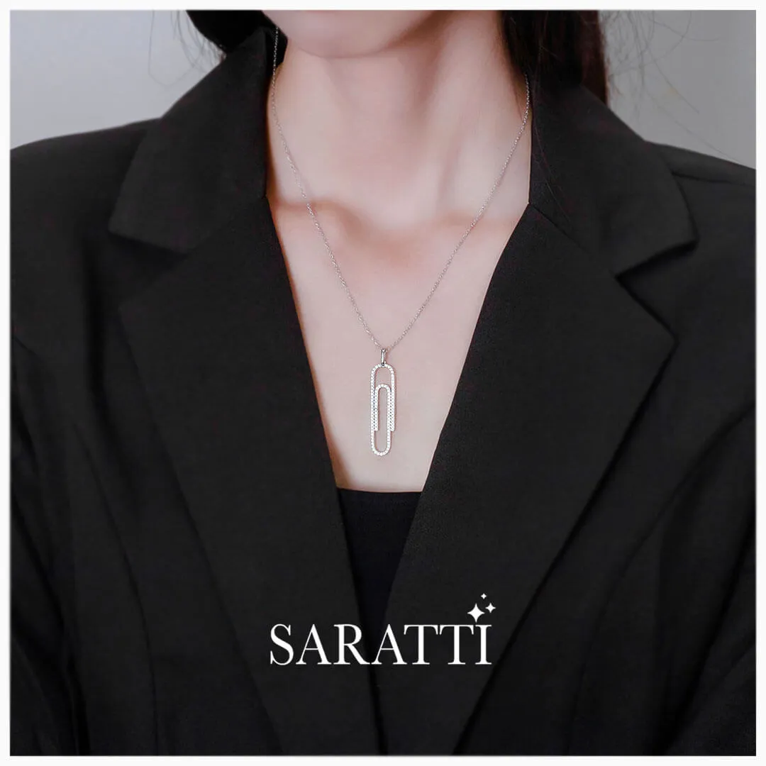 The Silver Secretary Pendant Necklace