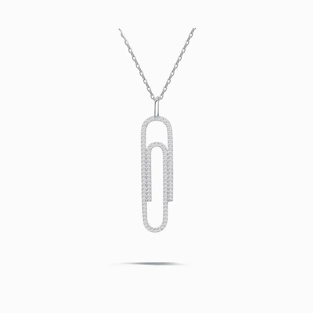 The Silver Secretary Pendant Necklace