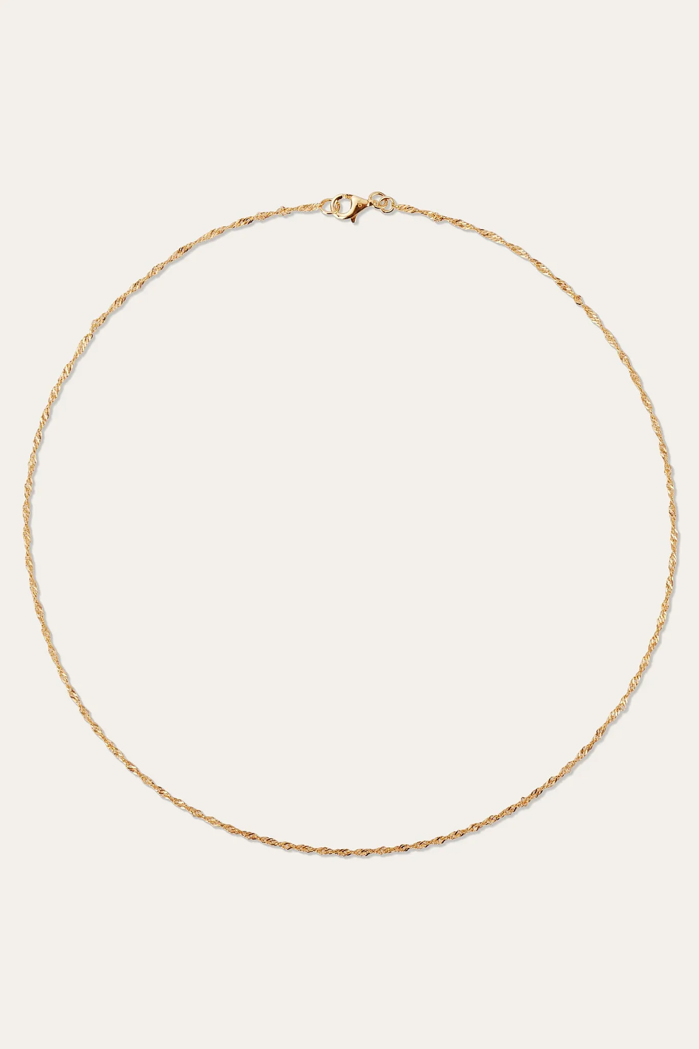 Twisted Gold Vermeil Chain