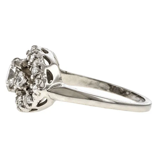 Vintage Diamond Engagement Ring, RBC 0.67ct.